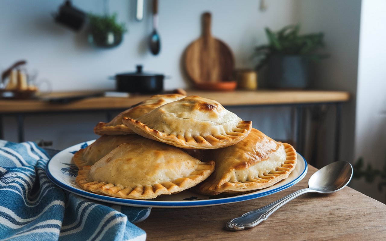  Golden-brown beef empanadas with dipping sauces