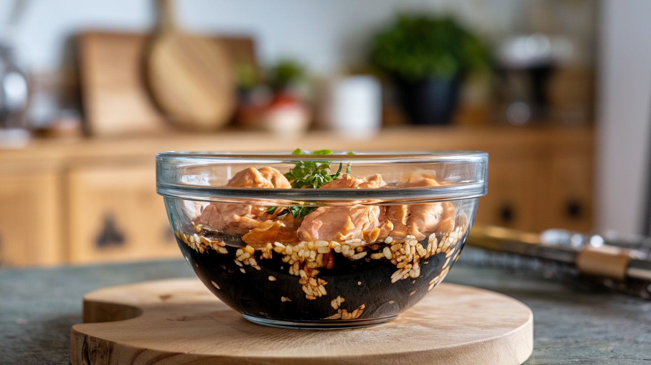  Stir-Frying Marinated Chicken in a Wok with Vegetables