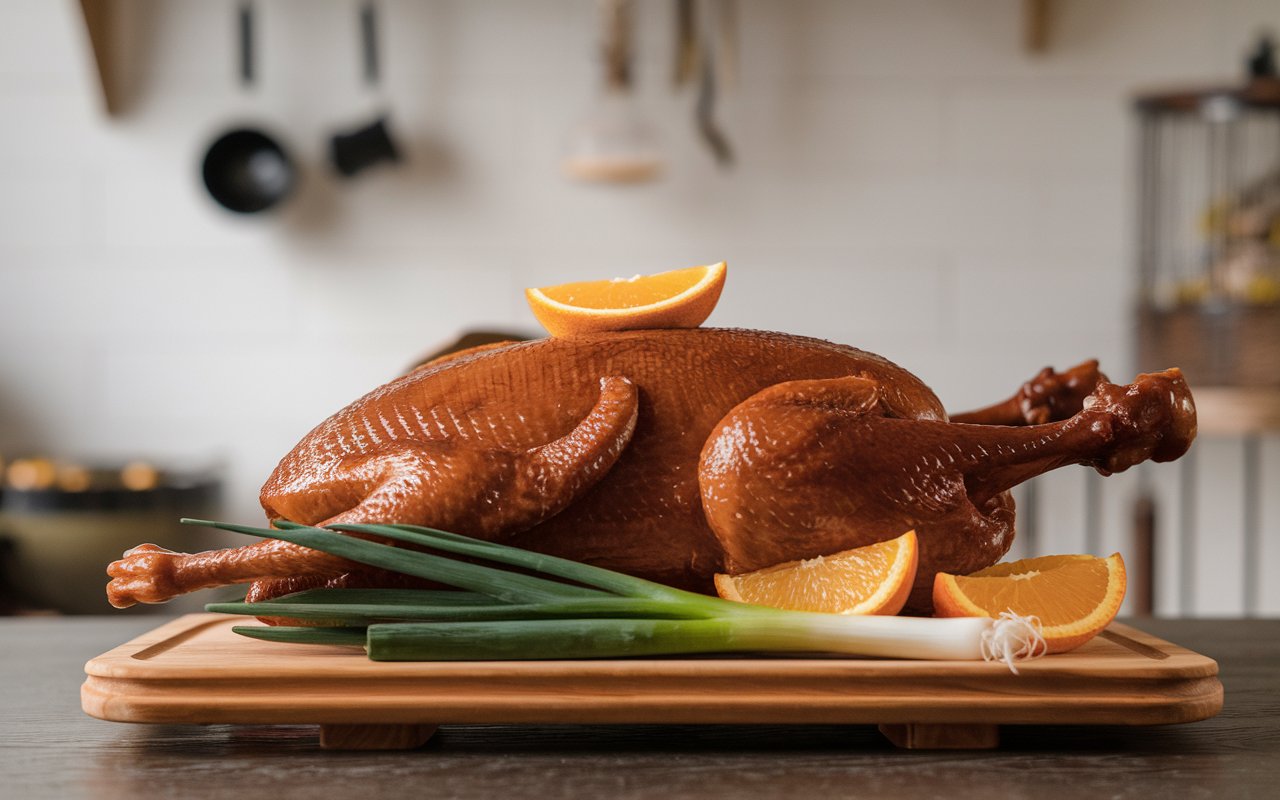  "Preparing thin pancakes for Peking duck."